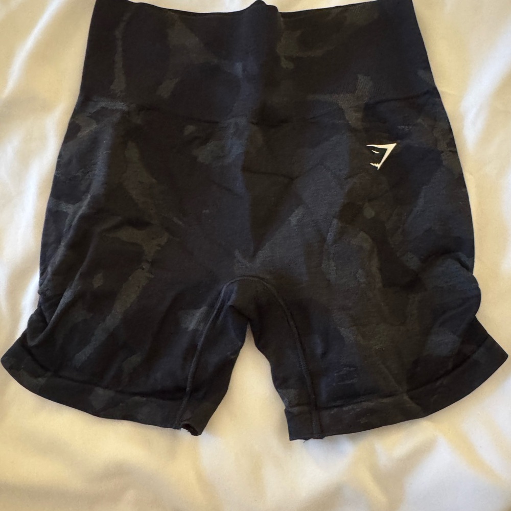 Gymshark Camo Black Bike Shorts